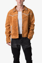Load image into Gallery viewer, Suede Collared Jacket - Orange
