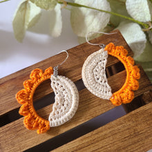 Load image into Gallery viewer, Day and Night Earrings | Half Sun Earrings