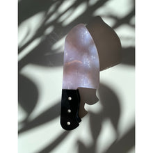 Load image into Gallery viewer, Sword Wife Dagger Hair Claw in White Quartz Acetate | Claw Clip in Velvet Travel Bag