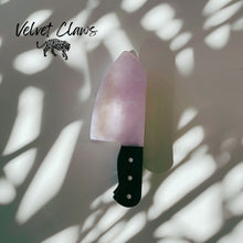 Load image into Gallery viewer, Sword Wife Dagger Hair Claw in White Quartz Acetate | Claw Clip in Velvet Travel Bag