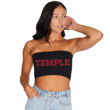 Load image into Gallery viewer, Temple Owls Black Bandeau Top