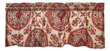 Load image into Gallery viewer, Tache Bohemian Desert Medallion Boteh Paisley Taupe Window Valance (TJ3502)
