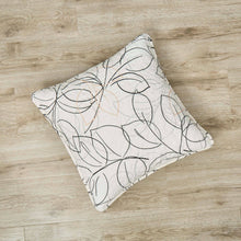 Load image into Gallery viewer, Tache Modern Abstract Leaf Line Art Foliage White Grey Black Gold Cushion Covers / Euro Sham (TJ3571)