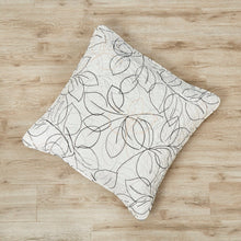 Load image into Gallery viewer, Tache Modern Abstract Leaf Line Art Foliage White Grey Black Gold Cushion Covers / Euro Sham (TJ3571)