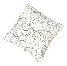 Load image into Gallery viewer, Tache Modern Abstract Leaf Line Art Foliage White Grey Black Gold Cushion Covers / Euro Sham (TJ3571)