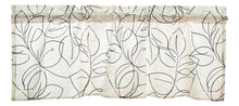 Load image into Gallery viewer, Tache Modern Abstract Leaf Line Art Foliage White Grey Black Gold Window Valance (TJ3571)