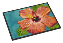 Load image into Gallery viewer, Coral Hibiscus by Malenda Trick Doormat - 24x36 Decorative Floor Mat – Indoor/Outdoor Rug with Artistic Flair TMTR0316JMAT