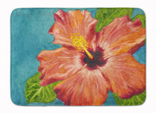 Load image into Gallery viewer, Coral Hibiscus by Malenda Trick Machine Washable Memory Foam Mat TMTR0316RUG