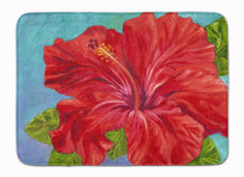 Load image into Gallery viewer, Red Hibiscus by Malenda Trick Machine Washable Memory Foam Mat TMTR0319RUG