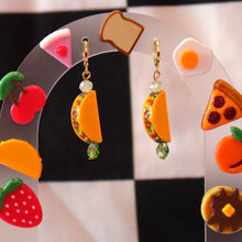 Load image into Gallery viewer, Beaded Taco Earrings