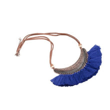 Load image into Gallery viewer, Tassel Bib-Style Statement Necklace (2 Color Options)