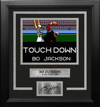 Load image into Gallery viewer, Bo Jackson Tecmo Bowl Touchdown 8" x 10" Framed Video Game Football Photo with Engraved Autograph