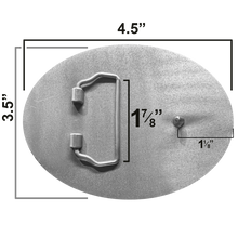 Load image into Gallery viewer, GL10-007 Don't Mess with Tesla Giga In Elon Musk We Trust SpaceX Texas Style Western Belt Buckle