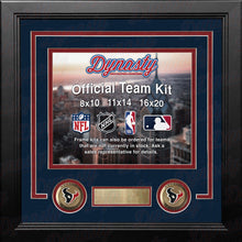 Load image into Gallery viewer, Houston Texans Custom NFL Football 16x20 Picture Frame Kit (Multiple Colors)
