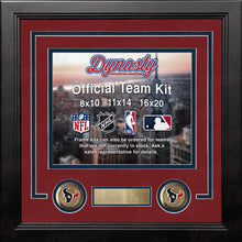 Load image into Gallery viewer, Houston Texans Custom NFL Football 11x14 Picture Frame Kit (Multiple Colors)