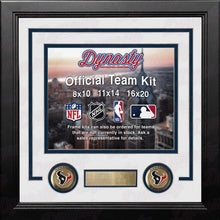 Load image into Gallery viewer, Houston Texans Custom NFL Football 8x10 Picture Frame Kit (Multiple Colors)