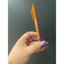 Load image into Gallery viewer, The Pen Of A Champion Pen 🏆 | Gel Click Pen in Caramel