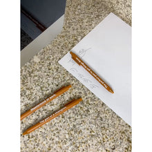 Load image into Gallery viewer, The Pen Of A Champion Pen 🏆 | Gel Click Pen in Caramel