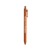 Load image into Gallery viewer, The Pen Of A Champion Pen 🏆 | Gel Click Pen in Caramel