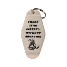 Load image into Gallery viewer, There is No Liberty Without Abortion Snake Keychain