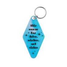 Load image into Gallery viewer, This Woman Has Drive Wisdom and Vision Iridescent Keychain