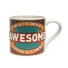Load image into Gallery viewer, This is What Awesome Looks Like Ceramic Mug | Vintage Style | Design on Both Sides | In a Gift Box