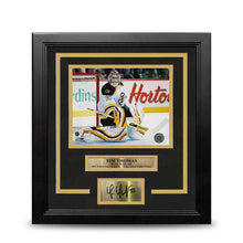 Load image into Gallery viewer, Tim Thomas in Action Boston Bruins 8" x 10" Framed Hockey Photo with Engraved Autograph