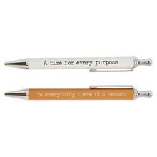 Load image into Gallery viewer, To Everything Inspirational Pen Set | Set of 2 Giftable Pens in Box | Refillable