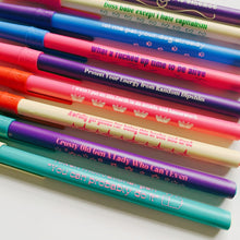 Load image into Gallery viewer, Token Motivational Pen: "You Can Probably Do It" Ballpoint Teal Pen | Gen Z Aesthetic Blue Ink