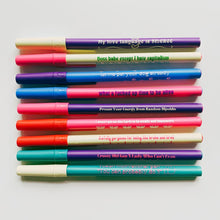Load image into Gallery viewer, Token Motivational Pen: "You Can Probably Do It" Ballpoint Teal Pen | Gen Z Aesthetic Blue Ink