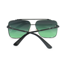Load image into Gallery viewer, Bella - Tangle Free- Dark Green Oversized Squared Aviators