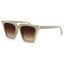 Load image into Gallery viewer, The CEO - Nude Frame Brown Lens Cateye Sunglasses