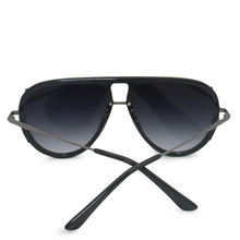 Load image into Gallery viewer, Ivy Luxe - Black Tangle-Free Round Aviator Sunglasses