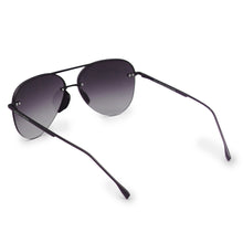 Load image into Gallery viewer, Smaller Megan 2 Faded Black - Tangle Free Aviator Sunglasses