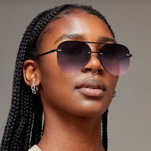 Load image into Gallery viewer, Smaller Megan 2 Faded Purple Pink - Tangle Free Aviator Sunglasses