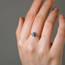 Load image into Gallery viewer, Tree Branch Design Boulder Opal Diamond Engagement Ring 18K Yellow Gold