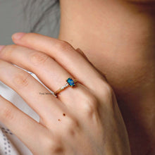 Load image into Gallery viewer, Tree Branch Design Boulder Opal Diamond Engagement Ring 18K Yellow Gold
