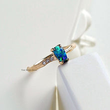 Load image into Gallery viewer, Tree Branch Design Boulder Opal Diamond Engagement Ring 18K Yellow Gold