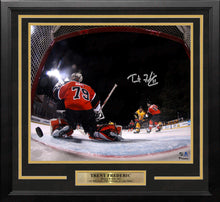 Load image into Gallery viewer, Trent Frederic First NHL Goal Boston Bruins Autographed 11" x 14" Framed Hockey Photo