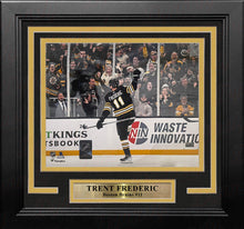 Load image into Gallery viewer, Trent Frederic Goal Celebration Boston Bruins 8" x 10" Framed Hockey Photo