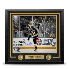 Load image into Gallery viewer, Trent Frederic Goal Celebration Boston Bruins Autographed 16" x 20" Framed Hockey Photo