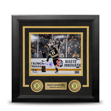Load image into Gallery viewer, Trent Frederic Goal Celebration Boston Bruins Autographed 8" x 10" Framed Hockey Photo