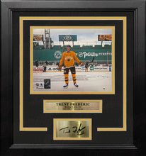 Load image into Gallery viewer, Trent Frederic Winter Classic Boston Bruins 8" x 10" Framed Hockey Photo with Engraved Autograph