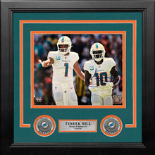Load image into Gallery viewer, Tyreek Hill with Tua Miami Dolphins Autographed 8" x 10" Framed Football Photo
