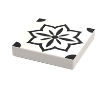 Load image into Gallery viewer, Custom Turkish Tile / Wallpaper Part #3 Pack (20 Tiles) made with LEGO parts - B3 Customs