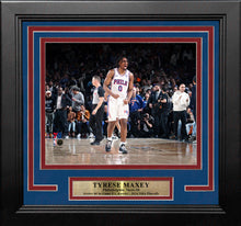 Load image into Gallery viewer, Tyrese Maxey Playoff Celebration Philadelphia 76ers 8" x 10" Framed Basketball Photo
