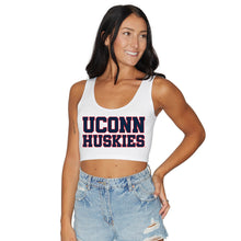 Load image into Gallery viewer, UConn Block Crop Tank Top