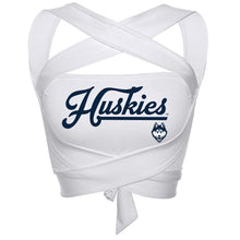 Load image into Gallery viewer, UConn White Multi Way Bandeau Top