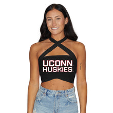 Load image into Gallery viewer, UConn Black Multi Way Bandeau Top