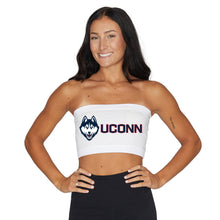 Load image into Gallery viewer, UConn White Bandeau Top